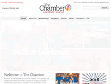 Tablet Screenshot of lawrencechamber.com
